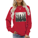Printed pullover sweatshirt sweatshirt