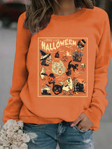 Printed pullover sweatshirt sweatshirt