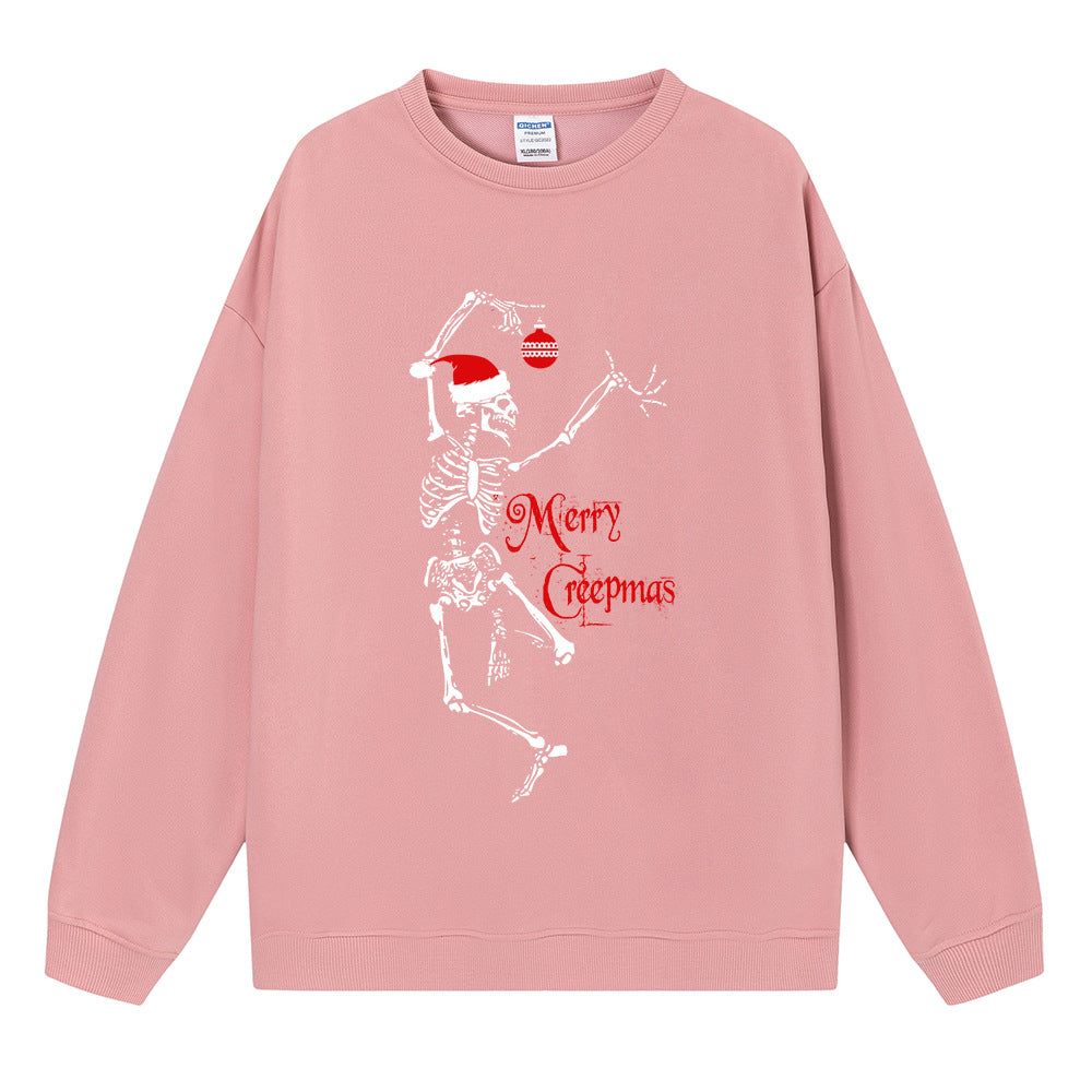 Christmas Women's Hoodie Skull Christmas Hat