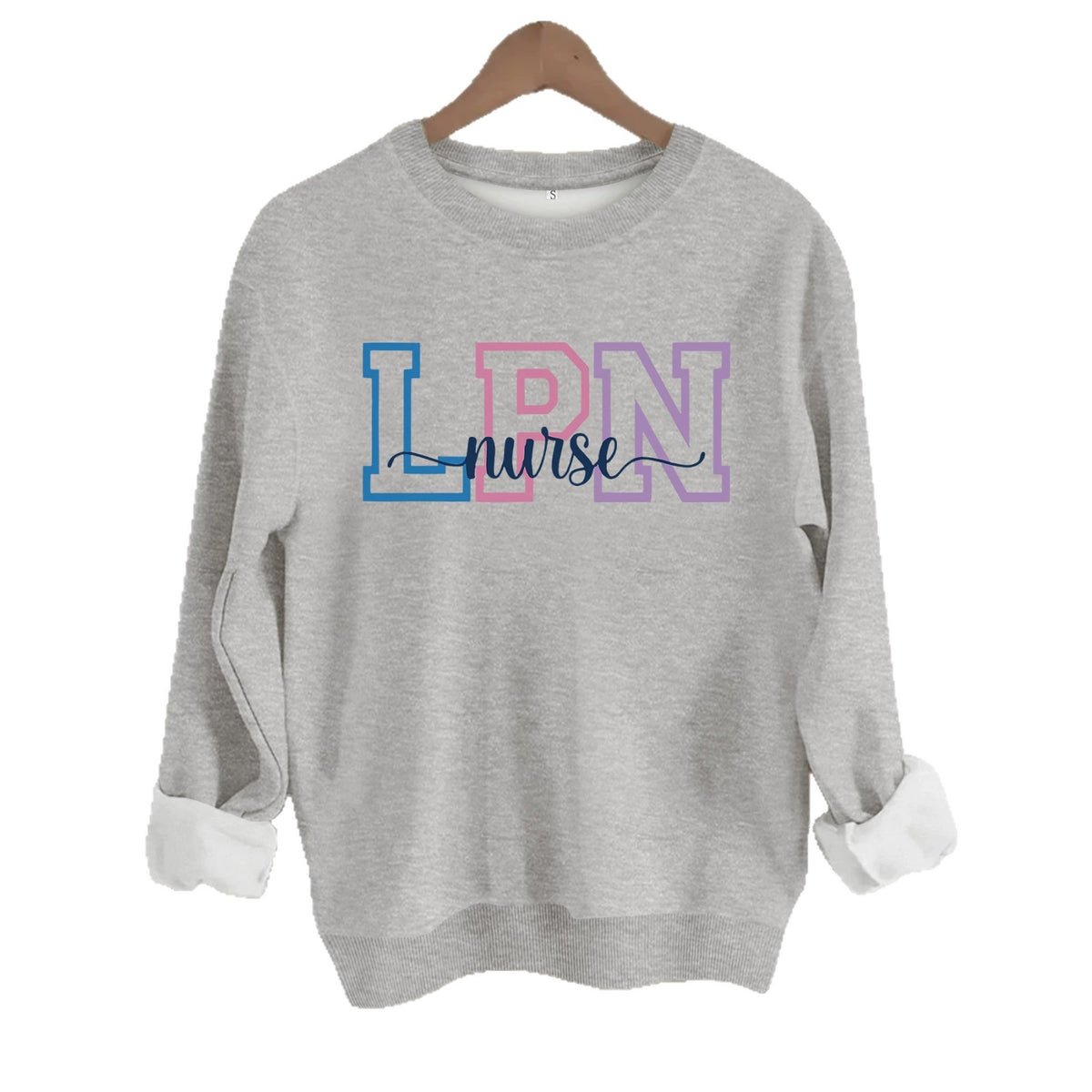 Printed loose women's fleece hoodie