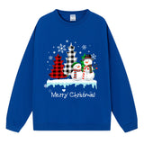 Christmas ladies' top snowman Christmas tree sweatshirt