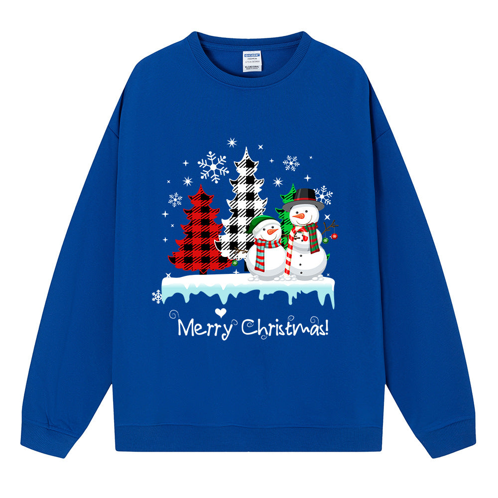 Christmas ladies' top snowman Christmas tree sweatshirt