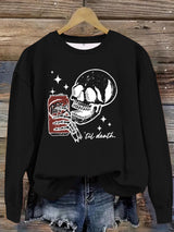 Printed pullover sweatshirt sweatshirt