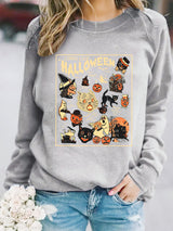 Printed pullover sweatshirt sweatshirt