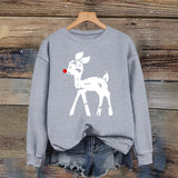 Round neck fleece hoodie
