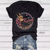 Halloween pattern round neck short sleeved shirt