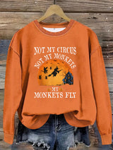 Printed pullover sweatshirt sweatshirt