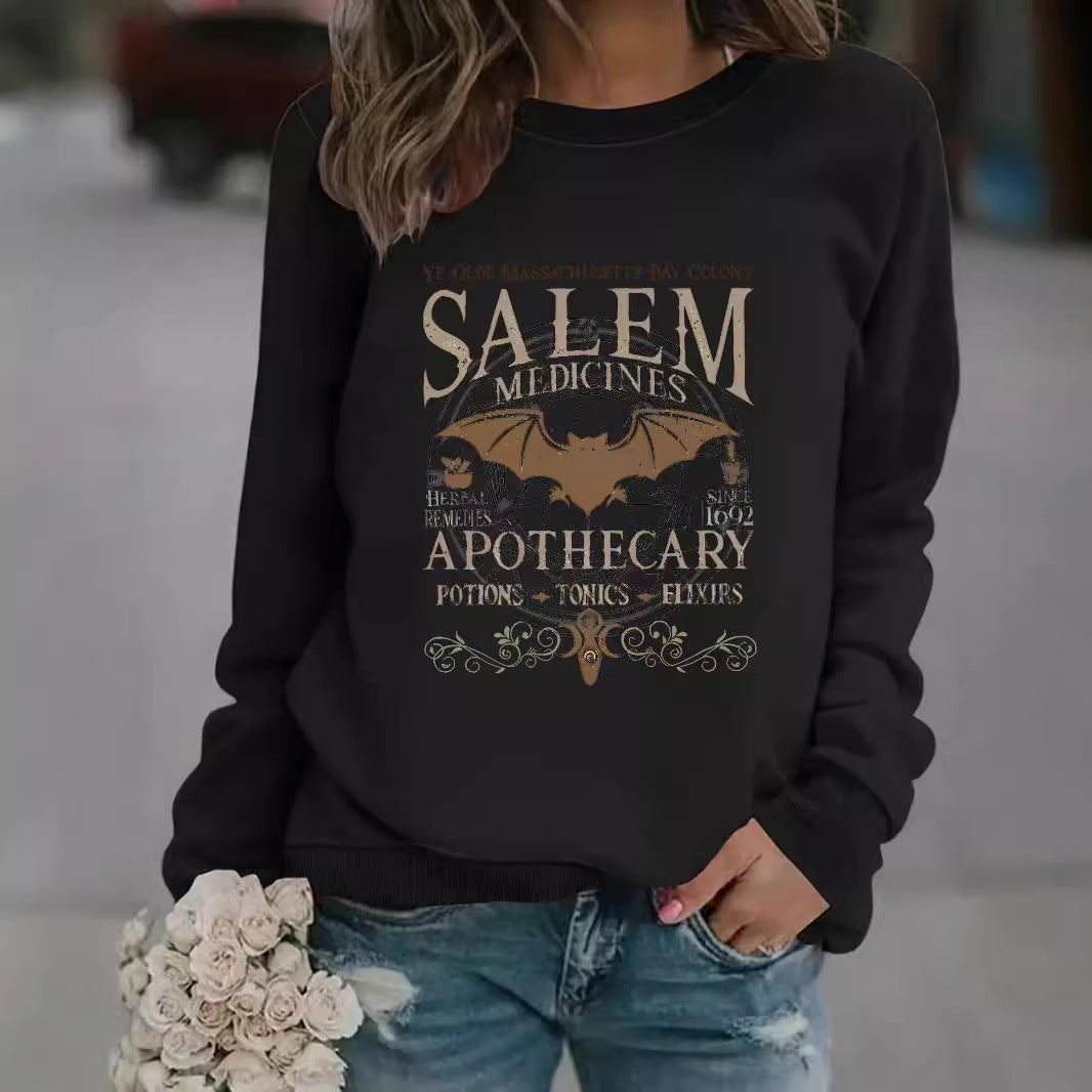 Printed pullover sweatshirt sweatshirt