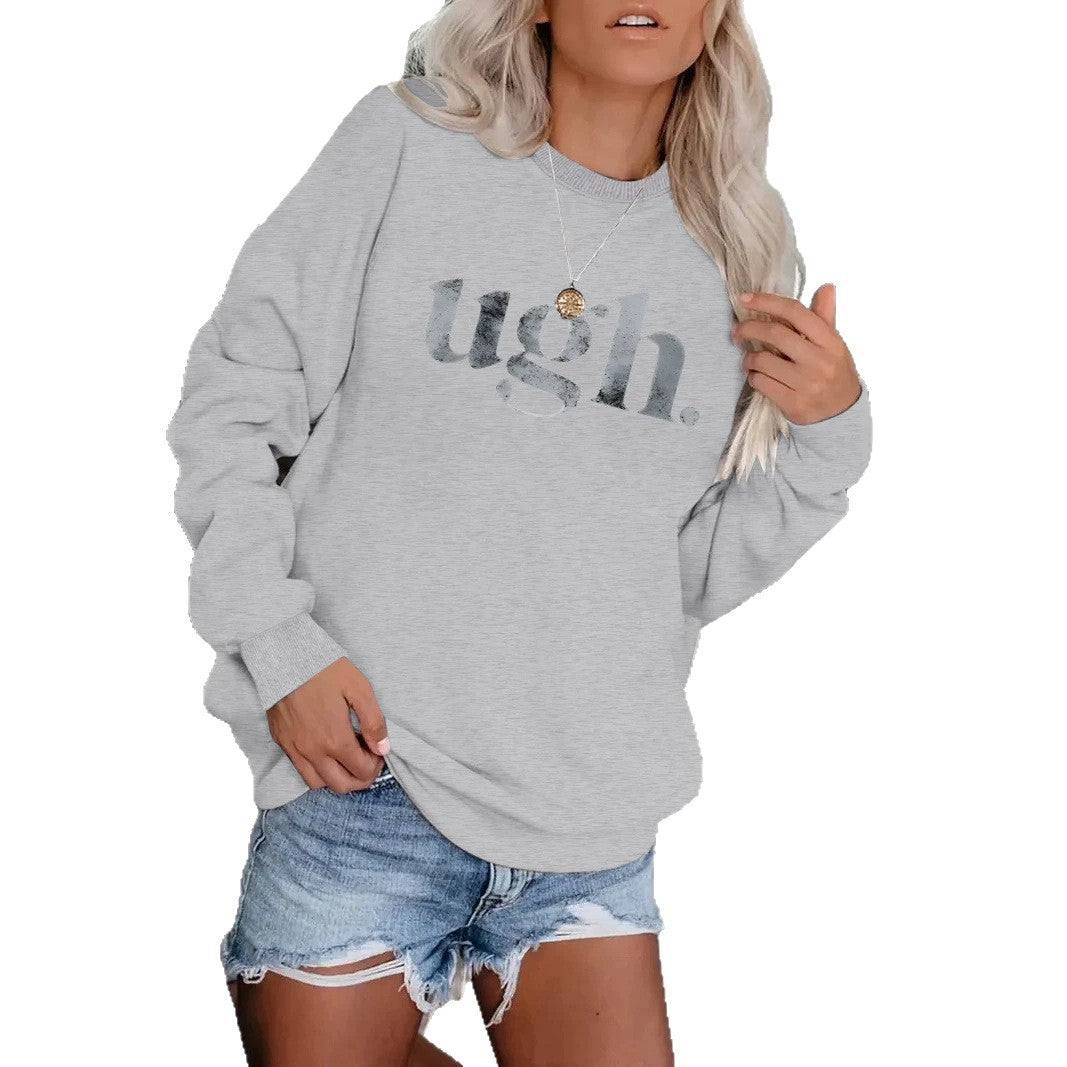 Round neck fleece hoodie