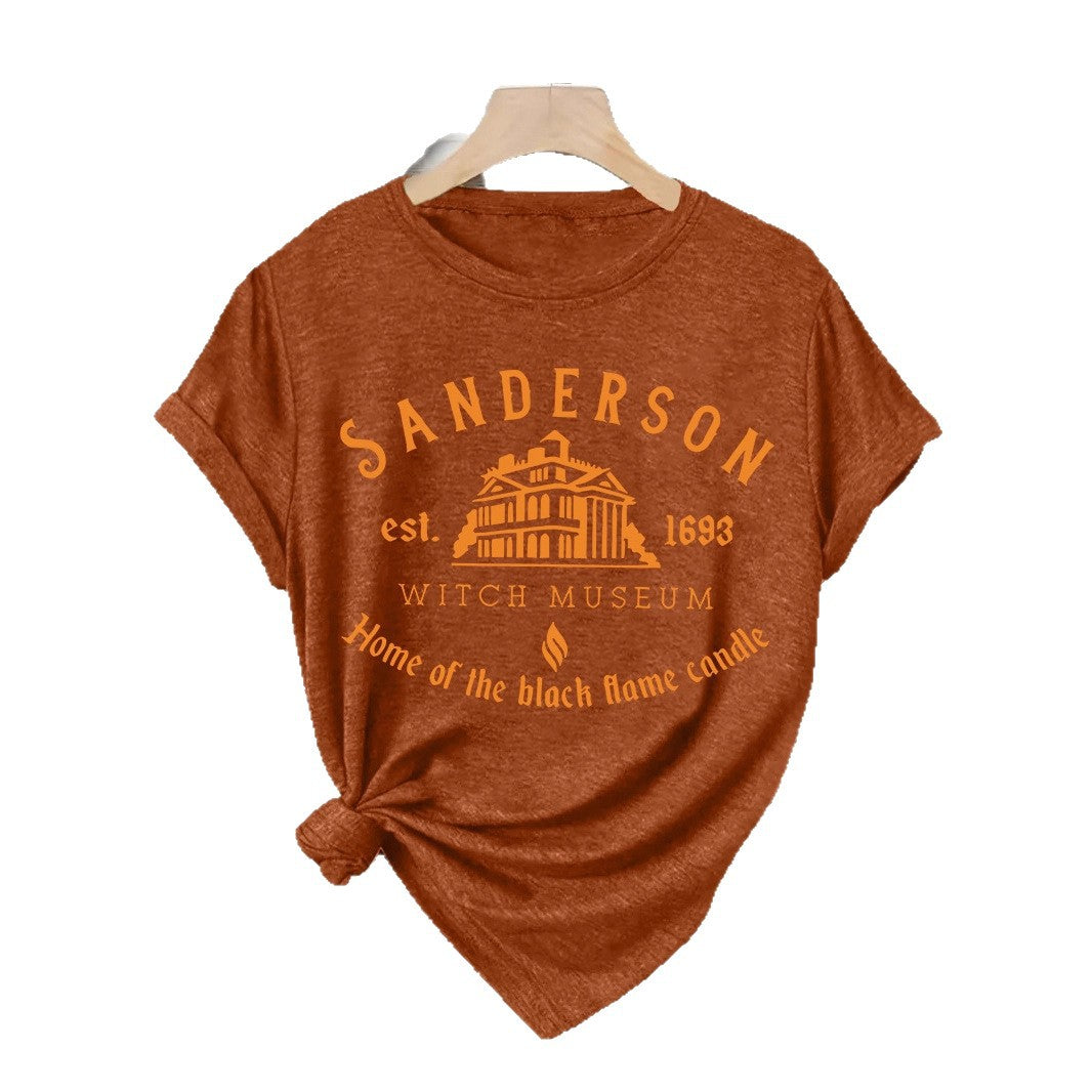 Short sleeved women's t-shirt Halloween