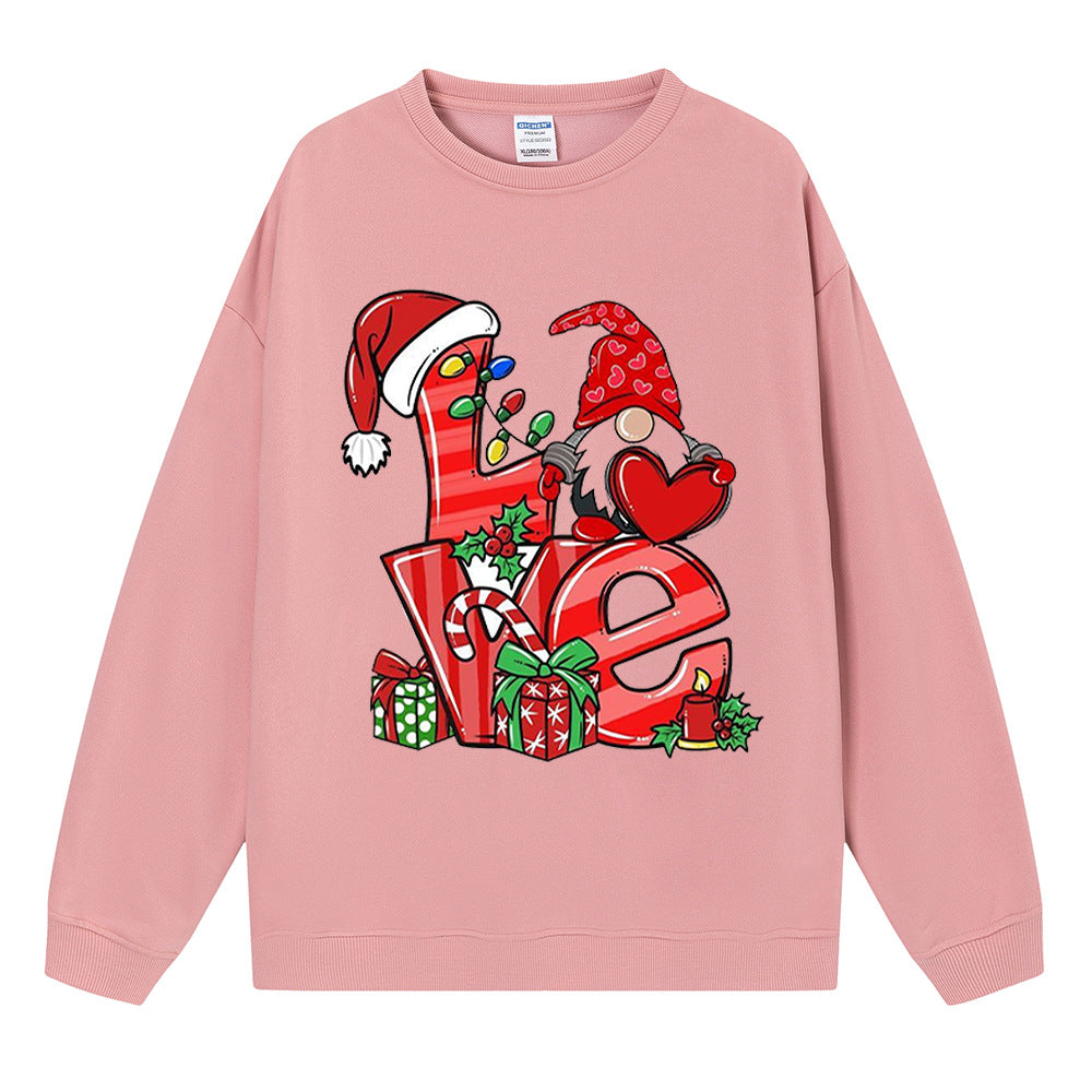 Love Christmas Gift Medium length Women's Christmas Hoodie