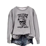 Printed pullover sweatshirt sweatshirt