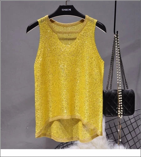 Womens Fashion  Korean Tank Top  Heart Cut Out Top Sexy Hollow Out Bright