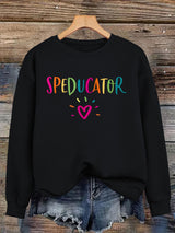 Loose velvet sweatshirt