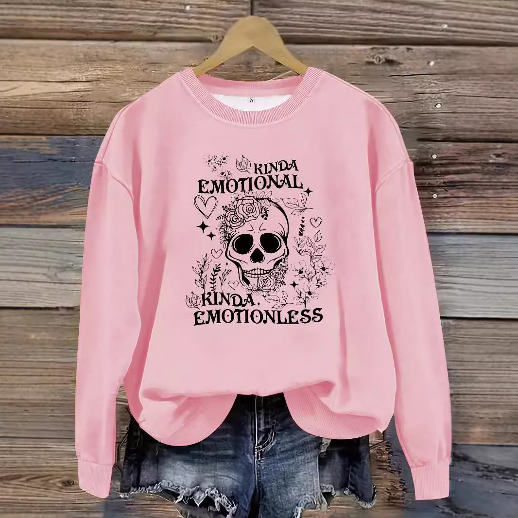 Printed pullover sweatshirt sweatshirt