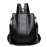 Shoulder bag, soft leather, women's fashionable backpack, student minimalist backpack
