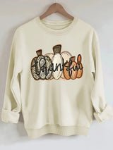 Thankful Pumpkins Sweatshirt, Fall Graphic Crewneck Pullover