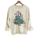 Christmas tree print hoodie