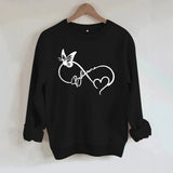 Round neck fleece hoodie