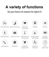 Cf19 Men Women Waterproof Smart Watch Sports Fitness Tracker Watch Blood Presuree Heart Rate Monitor Smartwatch Bracelet