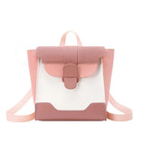 Women's Lightweight Backpack Female Fashion Small Travel Daypack Soft Pu Leather Backpacks