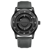 LIGE Fashionable Roman Numeral Men's Multi-Function Quartz Watch with Leather Strap and Water Resistance