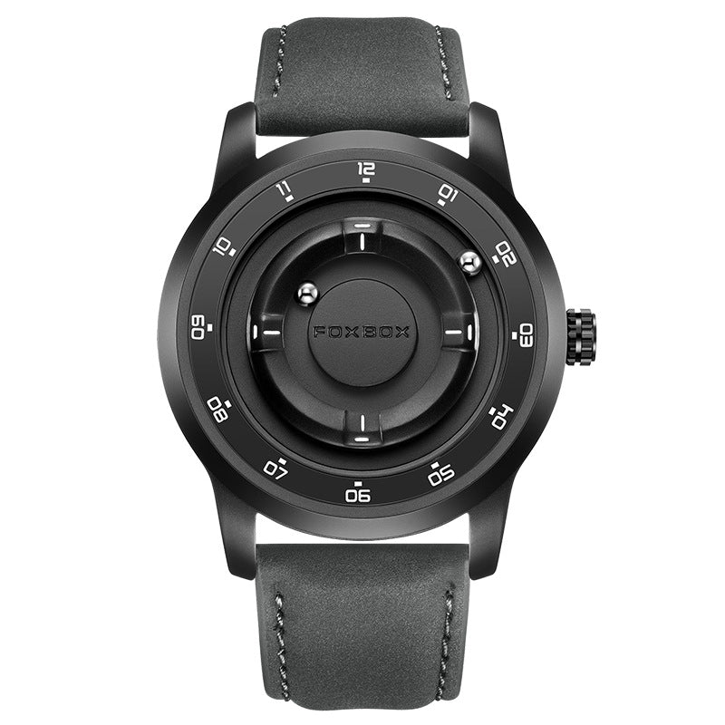 LIGE Fashionable Roman Numeral Men's Multi-Function Quartz Watch with Leather Strap and Water Resistance