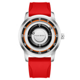 LIGE Fashionable Roman Numeral Men's Multi-Function Quartz Watch with Leather Strap and Water Resistance