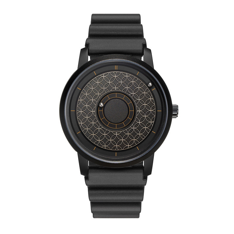 EUTOUR Men's Magnetic Quartz Watch with Original 40mm Stainless Steel Strap