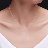 1.00 CTW Lab-Grown Round Diamond Solitaire Pendant in Solid 14K Gold – F Color, VS Clarity, AGI Certified