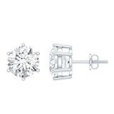IGI Certified 4 Carat Lab Grown Diamond Solitaire Studs