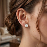 IGI Certified 4 Carat Lab Grown Diamond Solitaire Studs