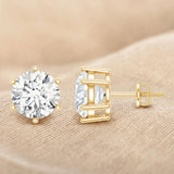 IGI Certified 4 Carat Lab Grown Diamond Solitaire Studs