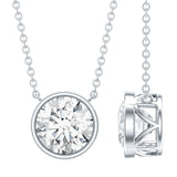 IGI Certified 3 Carat Lab Grown Diamond Solitaire Necklace for Women