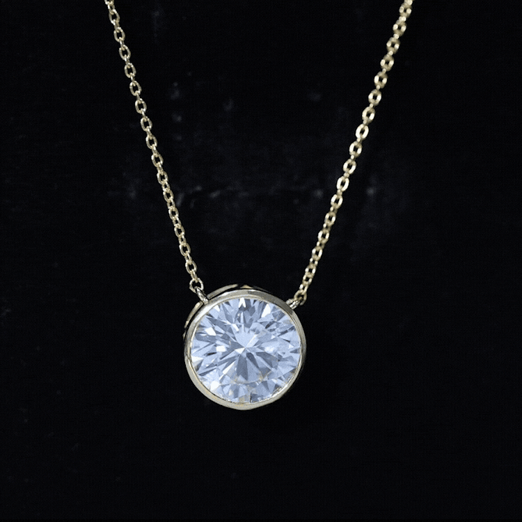 5 Carat Lab Grown Diamond Bridal Necklace with IGI Certificate