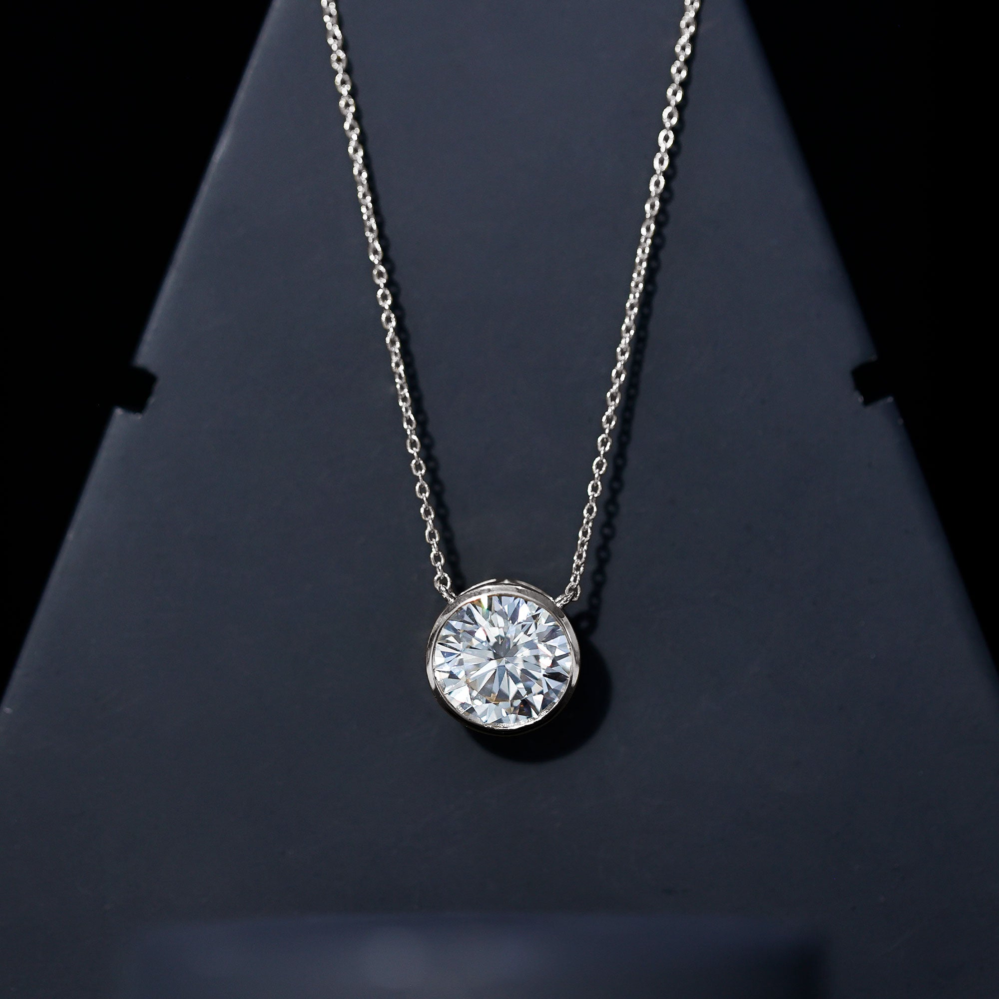 5 Carat Lab Grown Diamond Bridal Necklace with IGI Certificate