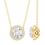 1 Carat Lab Grown Diamond Bridal Necklace with IGI Certificate