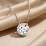 IGI Certified Round Lab Grown Diamond Wedding Necklace for Women