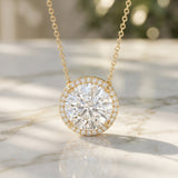 IGI Certified 5 Carat Lab Grown Diamond Wedding Necklace