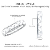 Baguette Cut Lab Grown Diamond Wedding Band With Certificate