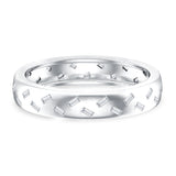 Baguette Cut Lab Grown Diamond Wedding Band With Certificate