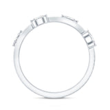 Marquise Cut Lab Grown Diamond Wedding Band