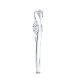 Marquise Cut Lab Grown Diamond Wedding Band