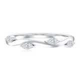 Marquise Cut Lab Grown Diamond Wedding Band