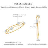 Marquise Cut Lab Grown Diamond Wedding Band