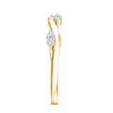 Marquise Cut Lab Grown Diamond Wedding Band