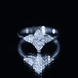 Certified Lab Grown Diamond Three Stone Engagement Ring for Women