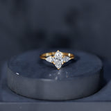Certified Lab Grown Diamond Three Stone Engagement Ring for Women