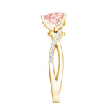 IGI Certified 1 CT Solitaire Lab Grown Pink Diamond Heart Engagement Ring