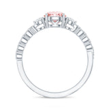 Lab Grown Fancy Pink Diamond Engagement Ring with IGI Certificate